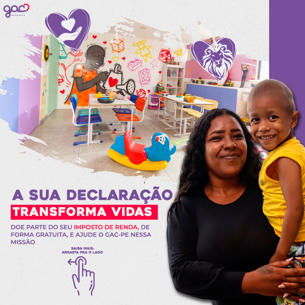 GAC-PE lança campanha “Doar parte seu Imposto de Renda não custa nada!”